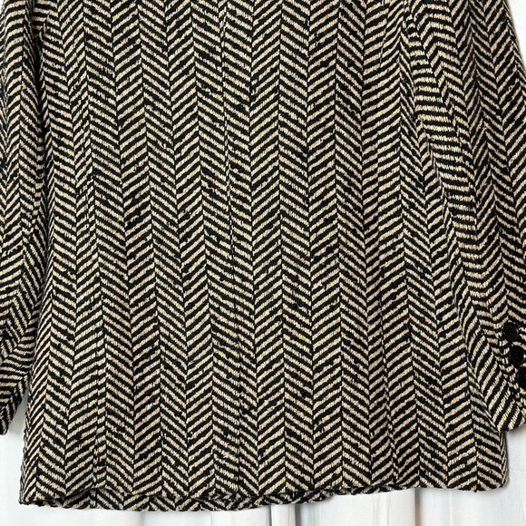 Anine Bing Diana Blazer Fishbone Herringbone Wool Blend Blazer Large NWT - Picture 13 of 16